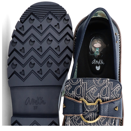 Mokasyny z ozdobą - ANEKKE REAL 41393-387