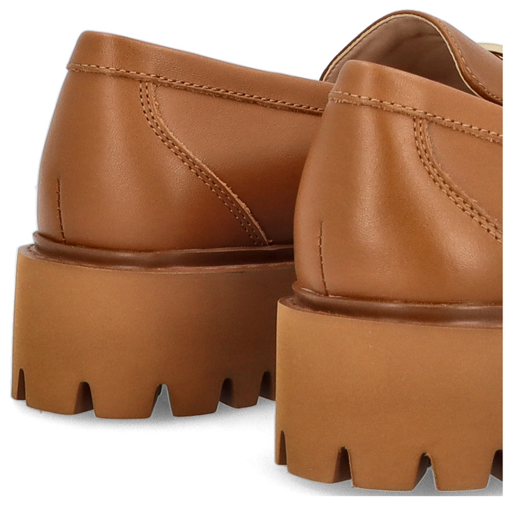 Skórzane półbuty premium - LIU JO CORA 12 BRĄZOWE