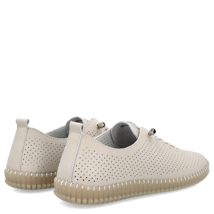 Skórzane półbuty - FILIPPO DP6140/25 BEŻOWE