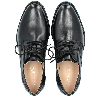 Męskie półbuty wizytowe - CAPRICE 9-13200-42 CZARNE