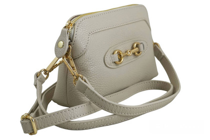 Mała torebka wieczorowa ze skóry - BARBERINIS 967-10 BEŻOWA