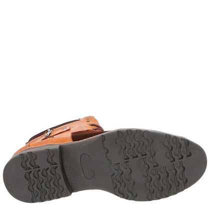 Męskie buty zimowe - KENT 237 KARMELOWE + WELUR