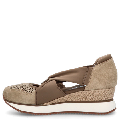 Hiszpańskie sneakersy na koturnie - GIOSEPPO 74059 BEŻOWE