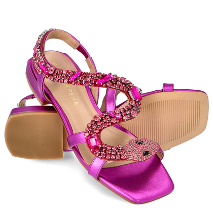 Eleganckie hiszpańskie sandały - ALMA EN PENA V240730 FUKSJA