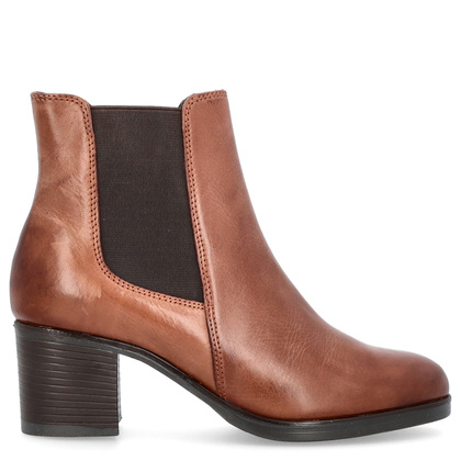 Wygodne botki ze skóry - PARROTTO WH70H04 BRĄZOWE