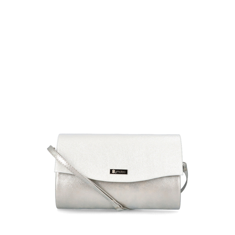 Wizytowa kopertówka - TYMOTEO 06 PRZECIERANY SREBRNY