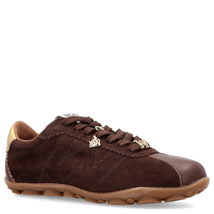 Hiszpańskie sneakersy premium - WONDERS AP-2103 BRĄZOWE