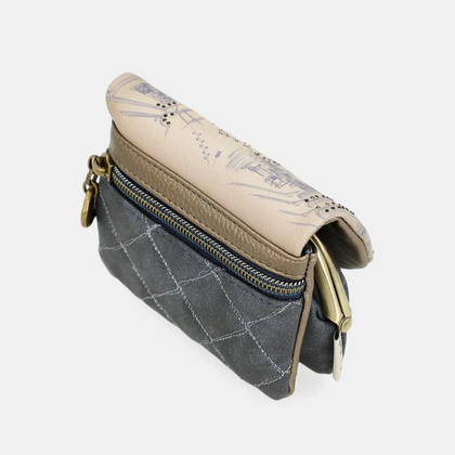 Mały damski portfel z klapką - ANEKKE MADEMOISELLE STUDIO 41849-016