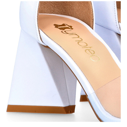 Sandałki silikonowe na słupku - TYMOTEO D1013 BIAŁE