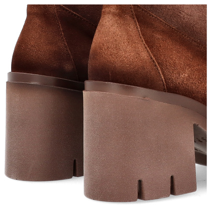 Sznurowane botki na obcasie - HISPANITAS HI254281 CZEKOLADOWE