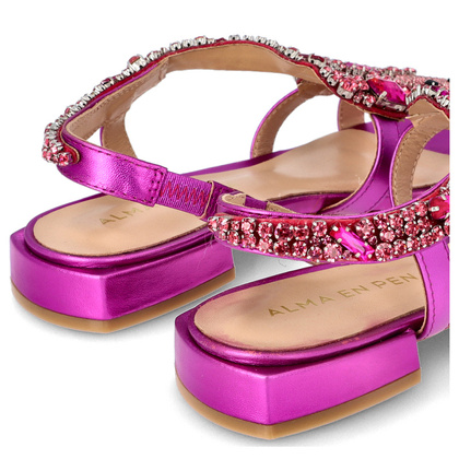 Eleganckie hiszpańskie sandały - ALMA EN PENA V240730 FUKSJA