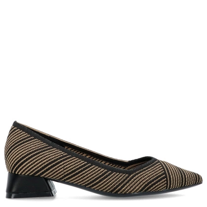 Czółenka damskie na niskim obcasie - GIOSEPPO 76896 CZARNE