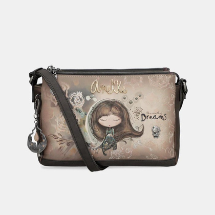 Torebka damska trzykomorowa - ANEKKE REAL 41703-184