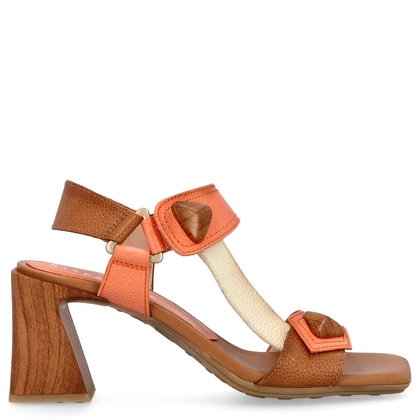 Hiszpańskie sandały na obcasie - HISPANITAS CHV253958 KORALOWE