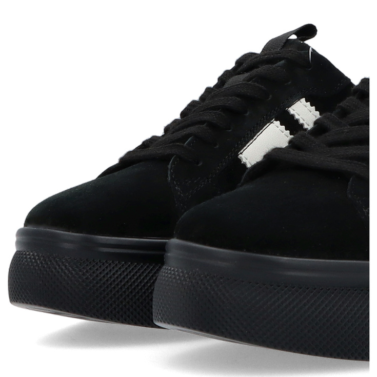 Skórzane sneakersy damskie - FILIPPO DP7175/25 CZARNE