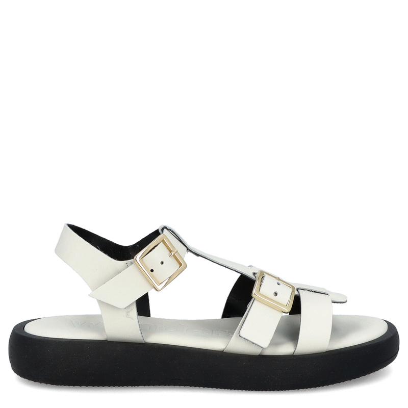 Hiszpańskie sandały - WONDERS AB-1012 KREMOWE