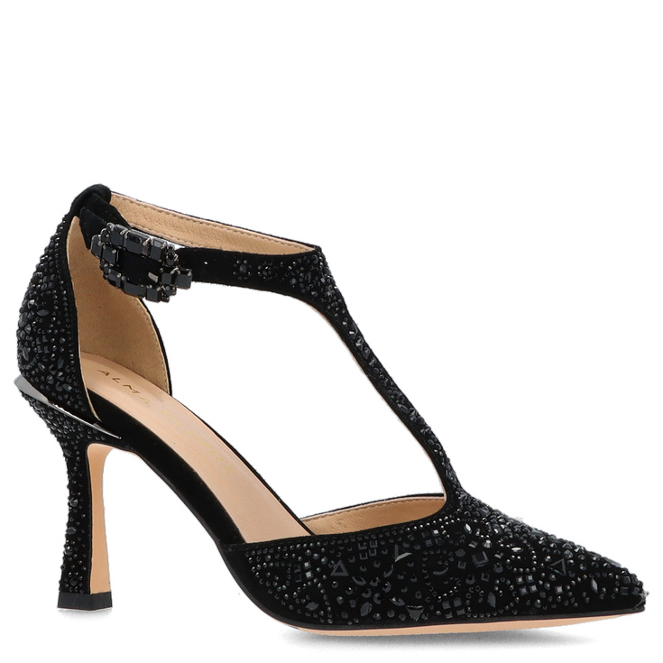 Hiszpańskie szpilki z paskiem - ALMA EN PENA V250410 CZARNE