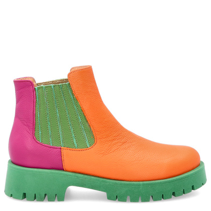 Kolorowe sztyblety - TYMOTEO A1001 POMARAŃCZ ZIELEŃ RÓŻ