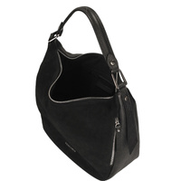 Torebka skórzana - TOSCANIO G107 CZARNY