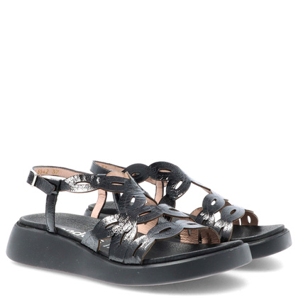 Hiszpańskie sandały - WONDERS C-6542 CZARNE