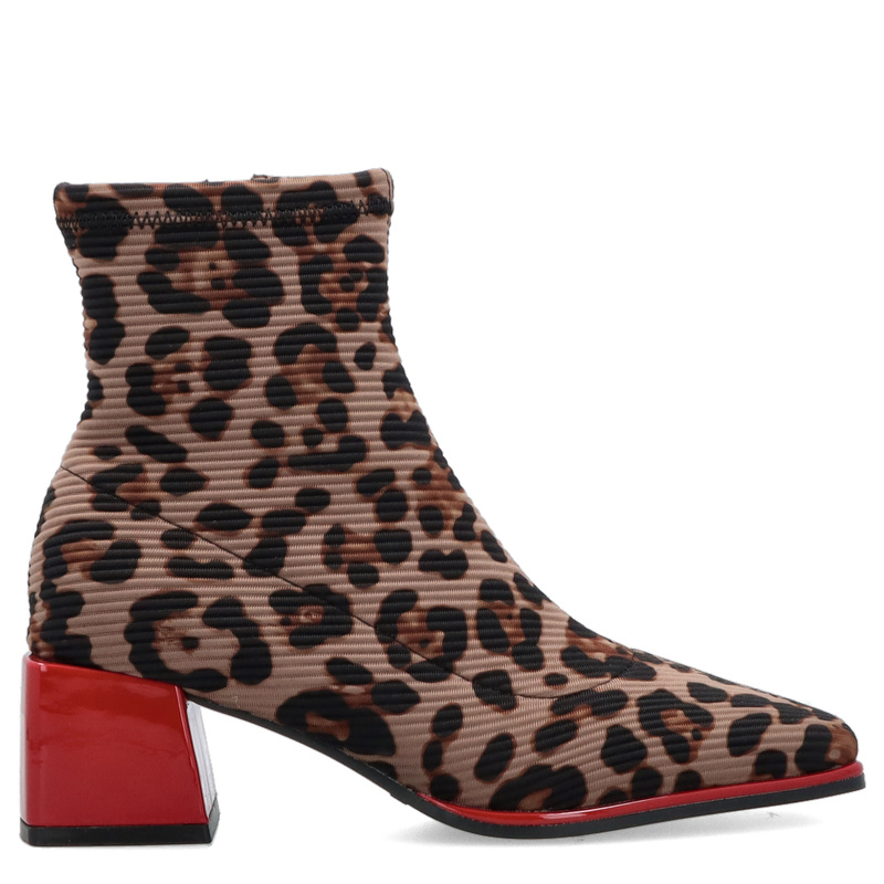 Botki na niskim obcasie - GIOSEPPO 76713 PANTERKA