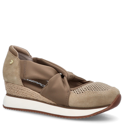 Hiszpańskie sneakersy na koturnie - GIOSEPPO 74059 BEŻOWE