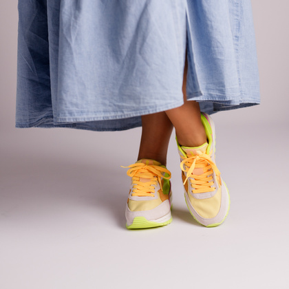 Hiszpańskie sneakersy damskie - GIOSEPPO 74947 NEONOWE