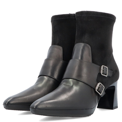 Hiszpańskie botki z klamerkami - HISPANITAS HI254304 CZARNE