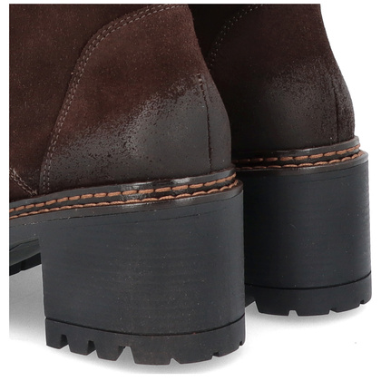 Wysokie workery ze skóry - TYMOTEO 2163/2 CZEKOLADOWE