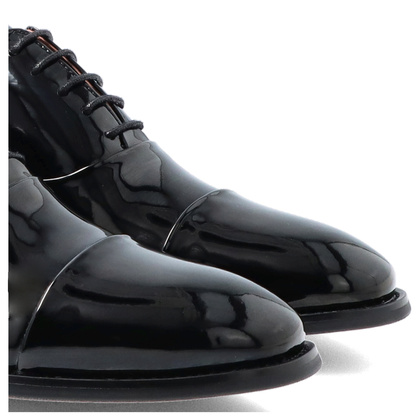 Lakierowane półbuty męskie - JOHN DOUBARE V43-33-A6 CZARNE