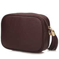 Klasyczna listonoszka ze skóry- TOSCANIO G88 BORDOWA