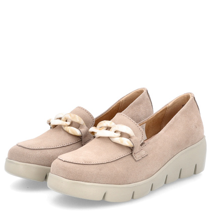 Skórzane mokasyny damskie - FILIPPO FILIPPO DP4128/24 BEŻOWY