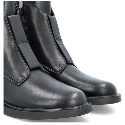 Płaskie botki ze skóry - FILIPPO DBT6527/24 CZARNE