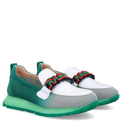 Hiszpańskie półbuty - HISPANITAS BHV253948 ZIELONE