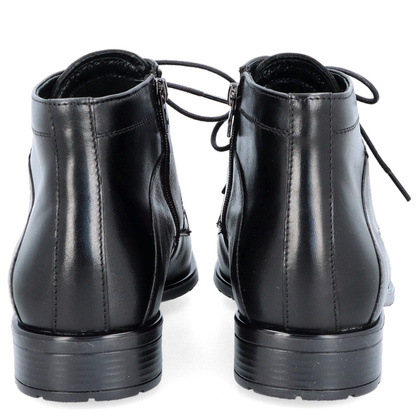 Eleganckie buty męskie zimowe - TAPI D-2372 CZARNE