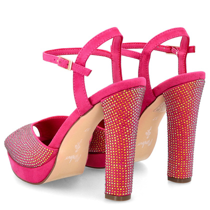 Sandały na platformie - MENBUR 24791 FUKSJA