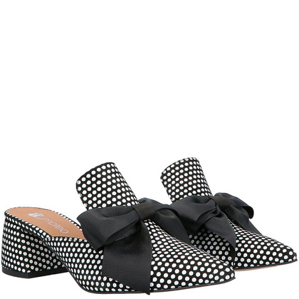 Klapki w groszki - TYMOTEO UTTI CZARNO BIAŁE