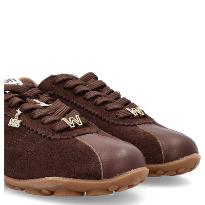Hiszpańskie sneakersy premium - WONDERS AP-2103 BRĄZOWE