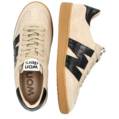 Hiszpańskie sneakersy premium - WONDERS AP-2001 BEŻOWE