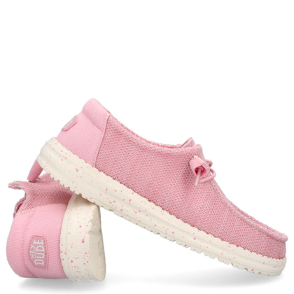 Lekkie półbuty damskie - HEY DUDE WENDY STRETCH SOX 41878 RÓŻOWE