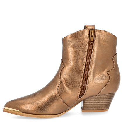 Hiszpańskie kowbojki ocieplane - MENBUR 25794 STARE ZŁOTO