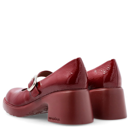 Wygodne czółenka na platformie - WONDERS E-7122 BORDOWE