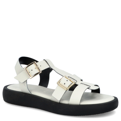 Hiszpańskie sandały - WONDERS AB-1012 KREMOWE