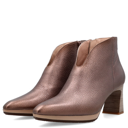 Eleganckie botki z wycięciem - HISPANITAS HI254270 BRĄZOWE