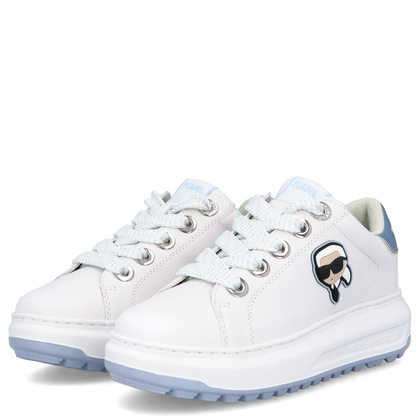 Sneakersy damskie - KARL LAGERFELD KAPRI KL67530 BIAŁE