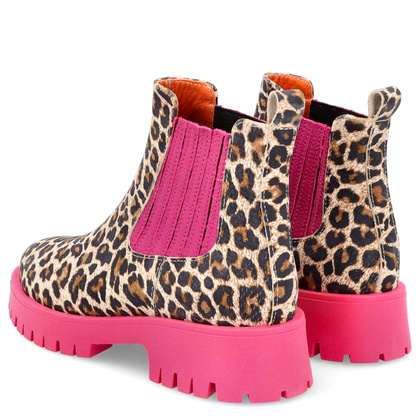 Kolorowe sztyblety - TYMOTEO A1001 PANTERA RÓŻ