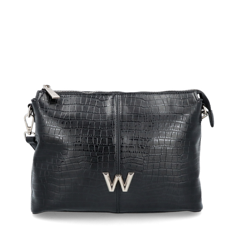 Listonoszka z motywem zwierzęcym - WONDERS WB-54022 CZARNA