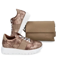 ZESTAW BUTY + TOREBKA - WONDERS A-2492 WB-54020 BEŻOWY