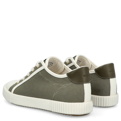 Sznurowane trampki damskie - GEOX D.BLOMIEE B-SHI. TEX D556HB ZIELONE