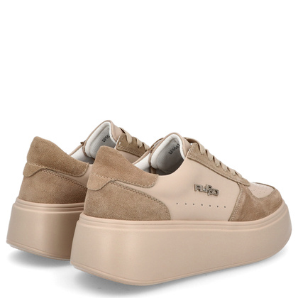 Skórzane sneakersy damskie - FILIPPO DP6047/24 BEŻOWE